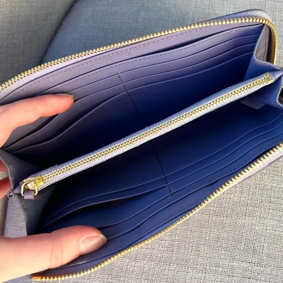Miu Miu Long Zip Around Wallet Purple - Picture 4 of 11